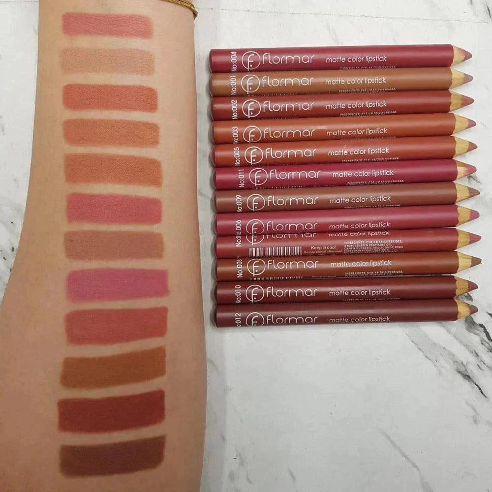 FLORMAR MATTE LIPSTICK PENCIL - 100% Original