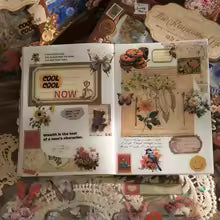 Vintage Gift Box Stickers Creative DIY Ledger Stickers